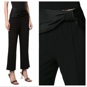 Jonathan Simkhai Sonia Bow Embellished Flare Pants 6 NWOT